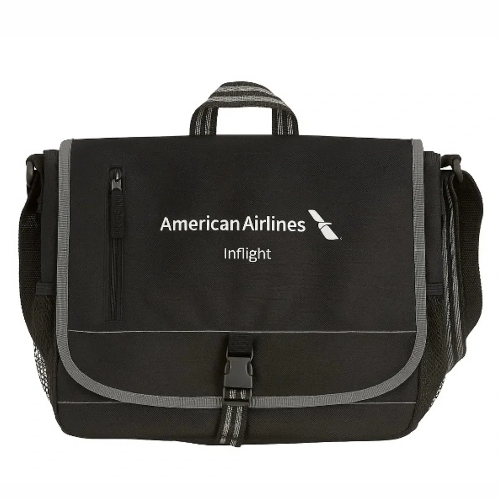 American Airlines Inflight Flight Attendant Messenger Crossbody Purse Bag